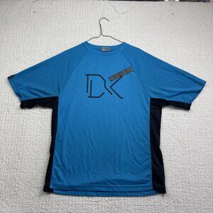 Y2K Dakine Mountain Bike Shirt Mens Large Blue Cycling Short Sleeve Outdoor